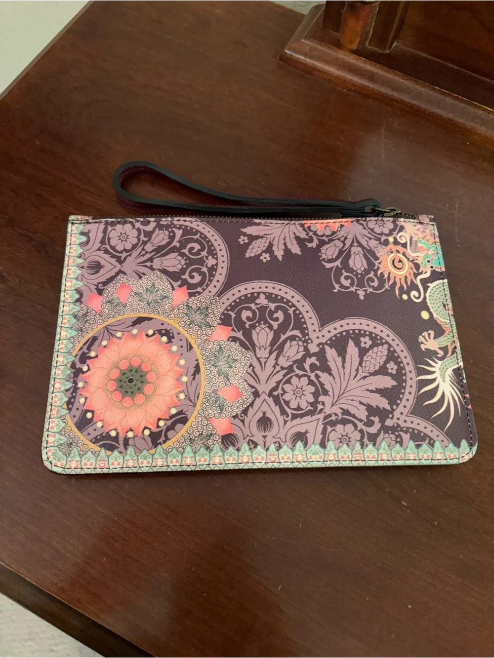 Johnny Was Large Leather Wristlet